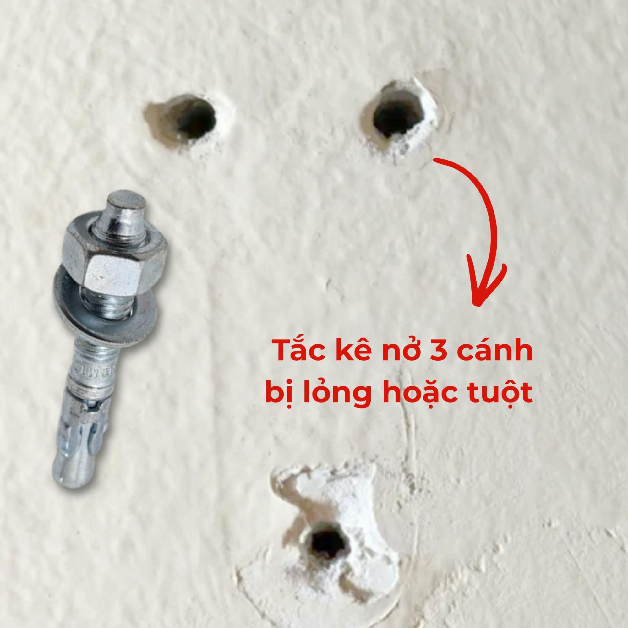 Dấu hiệu nhận biết tắc k&ecirc; nở 3 c&aacute;nh bị lỏng hoặc bị tuột