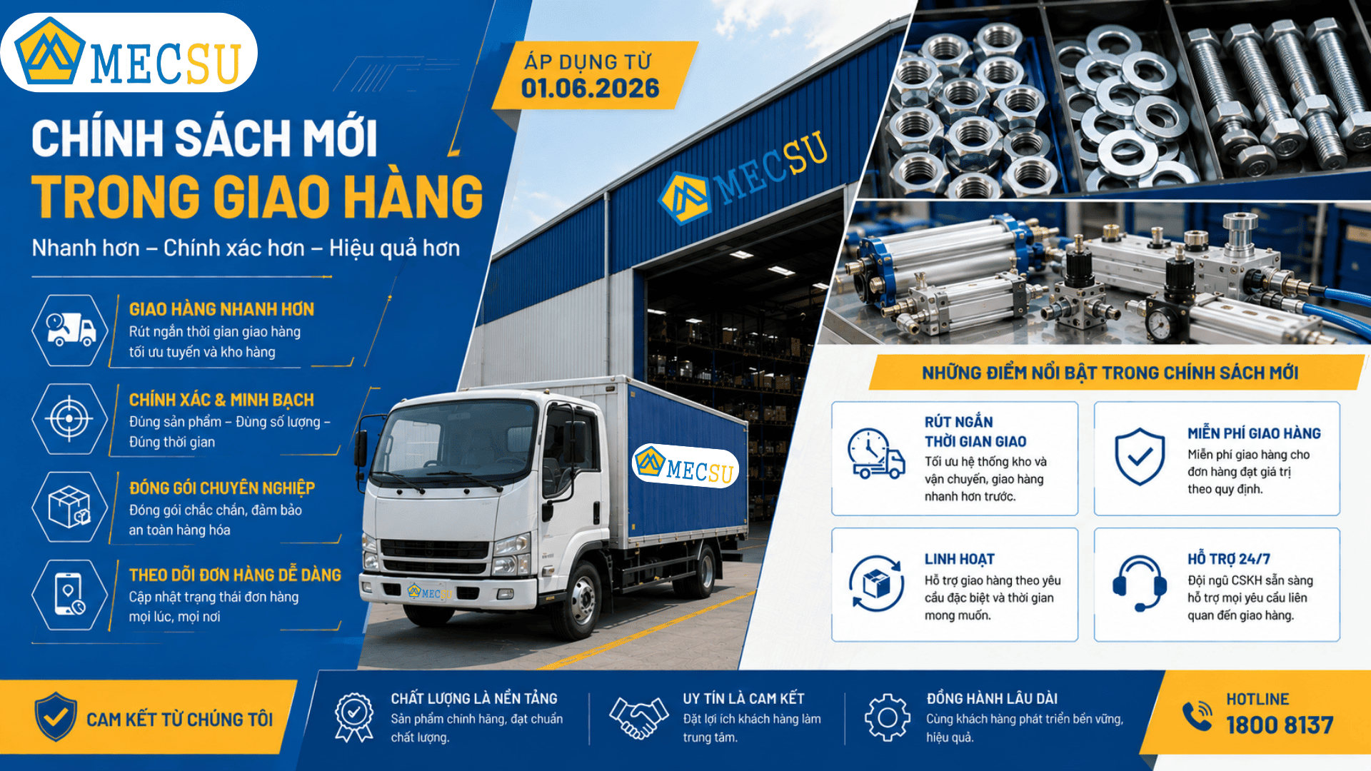 [Cập nhật Tháng 6 ] Cải Tiến Quy Trình Vật Tư Công Nghiệp Tại Mecsu