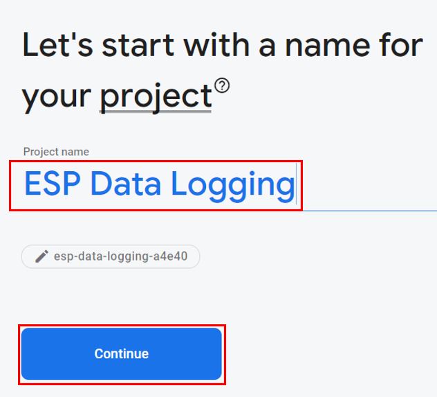 ESP32 Firebase Realtime Data Logging Project setting up 1