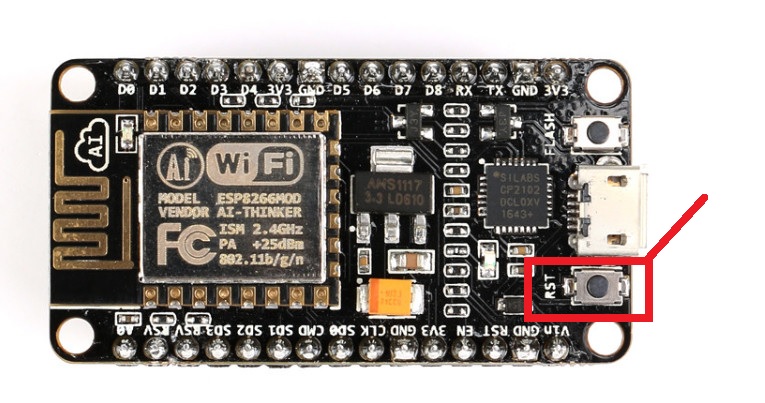 Nút đặt lại ESP8266 NodeMCU