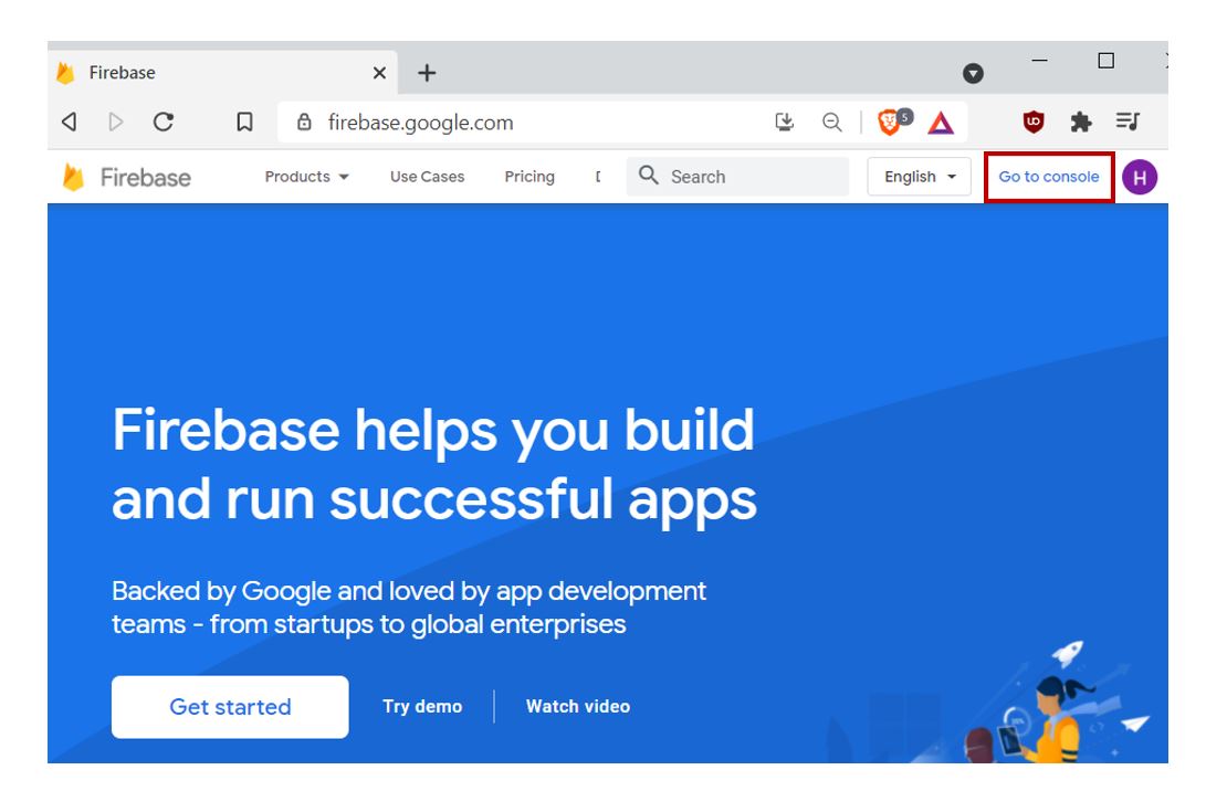 Google Firebase Bắt đầu số 1