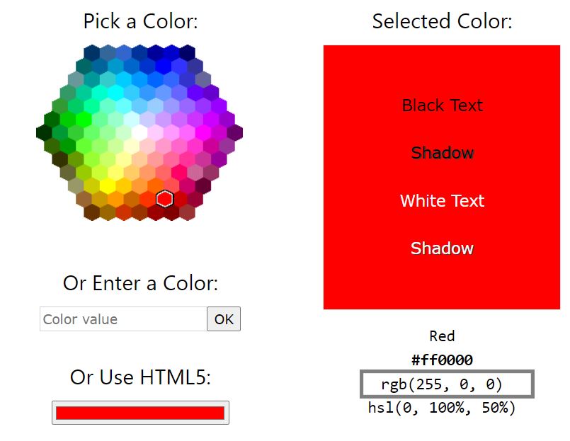 Bộ chọn giá trị RGB