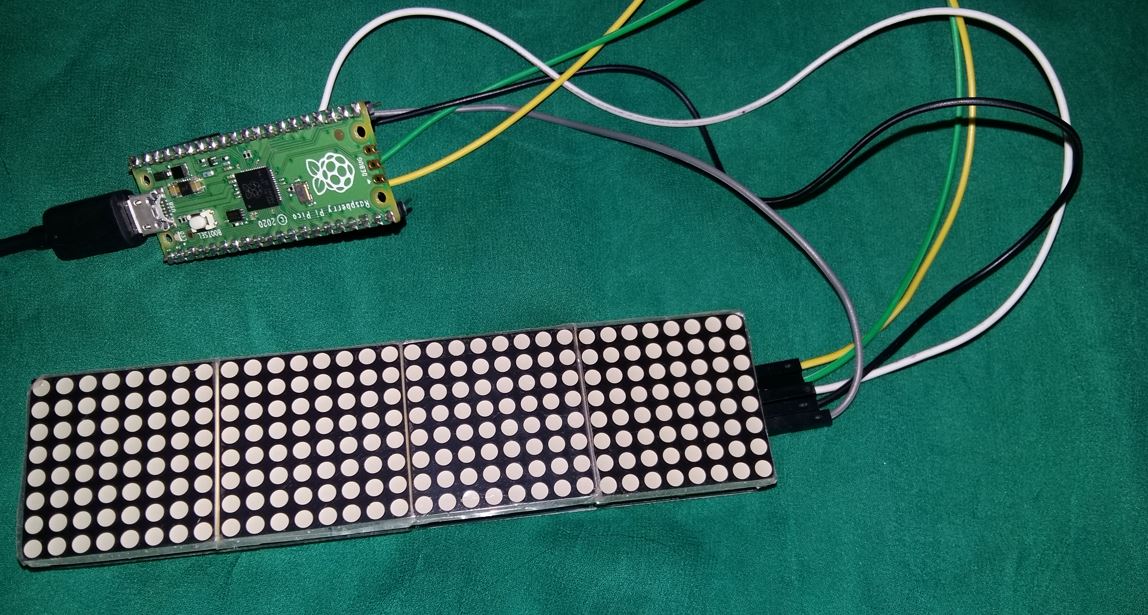 Raspberry Pi Pico với MAX7219 LED Dot Matrix