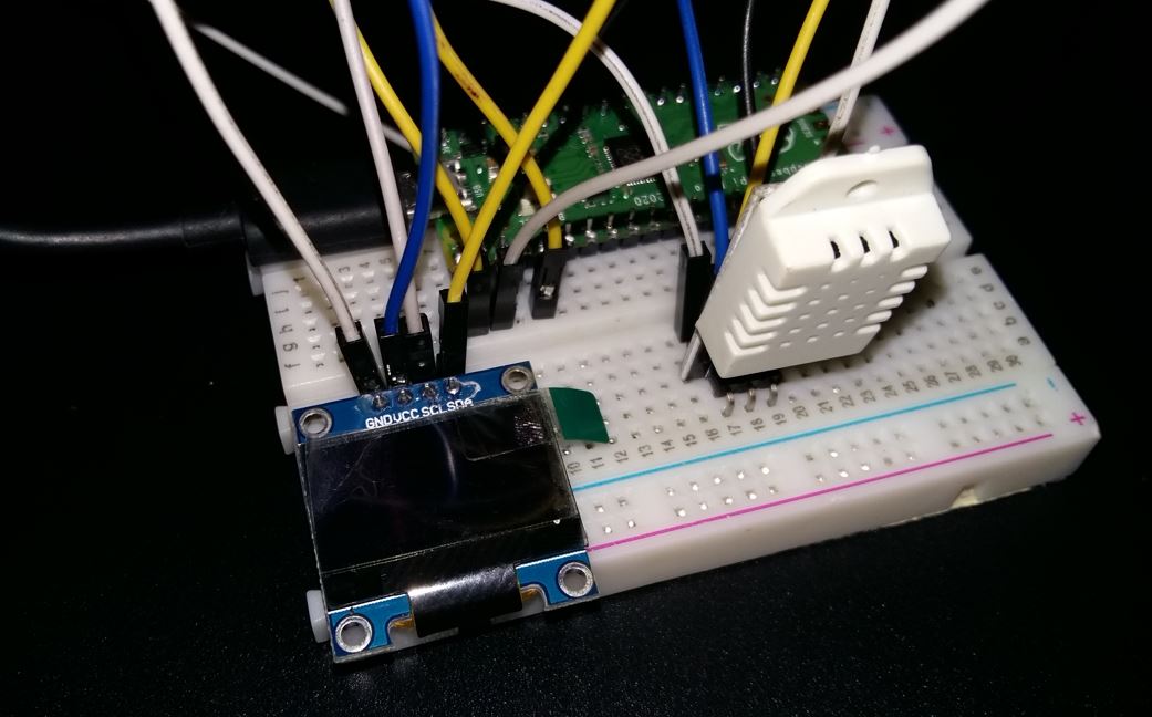 Raspberry Pi Pico với DHT22 và OLED