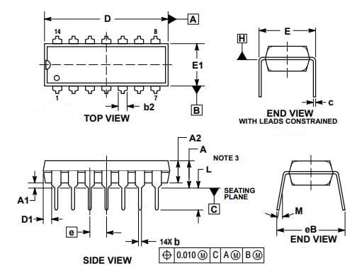 LM324 Quad OP-AMP IC