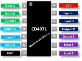 IC 4 cổng logic OR CD4071