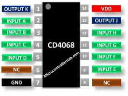 IC cổng logic NAND / AND CD4068