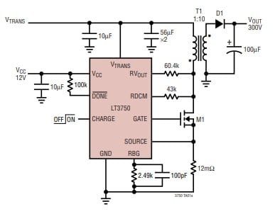 IC điều khiển sạc tụ điện LT3750
