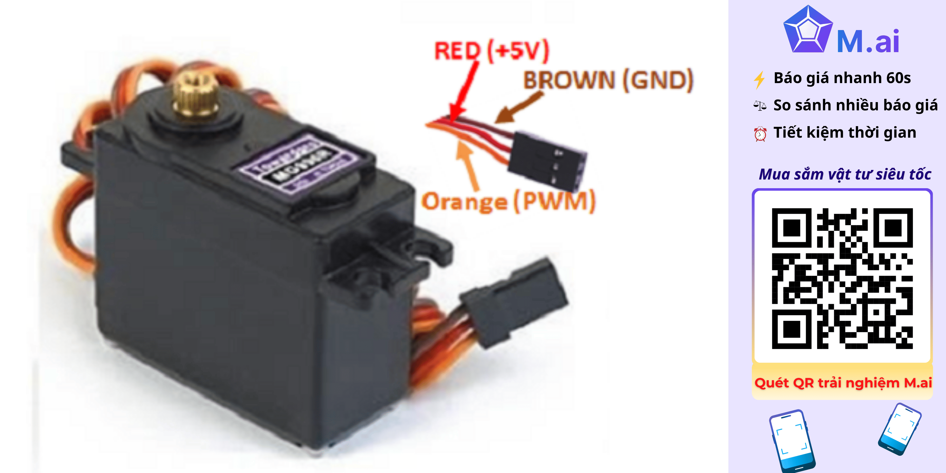 [Kiến thức] Động cơ Servo MG996R