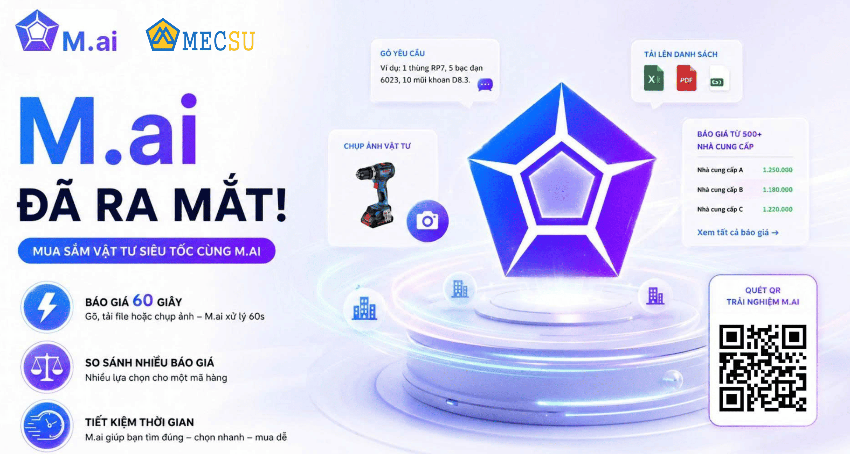 Mai -  Trợ Lý AI Vật Tư Công Nghiệp Mecsu