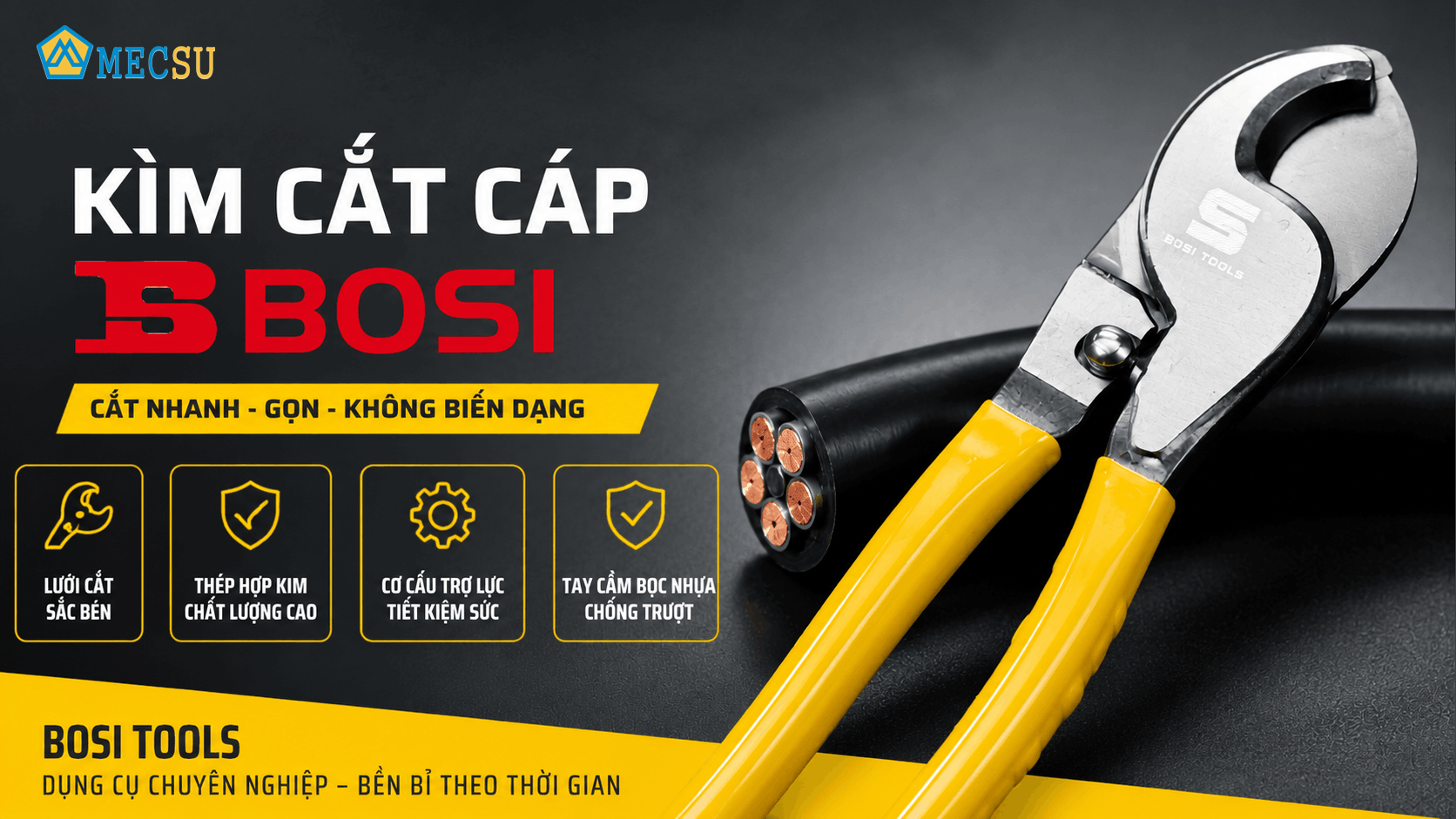 Kìm Cắt Cáp BOSI: Thông Số Kỹ Thuật & Chất Lượng