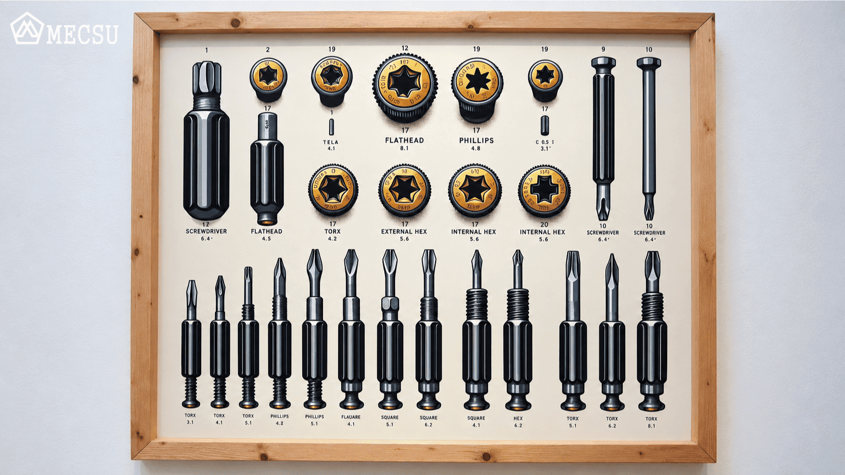 Mũi vít là gì? Phân biệt mũi vít phillips, pozidriv, torx và lục giác